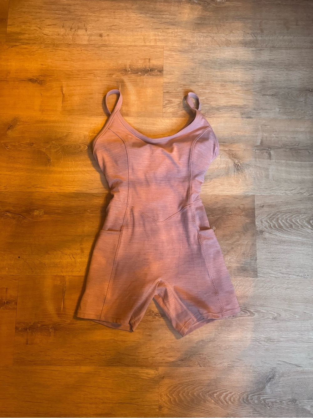 Pink One-Piece Workout Romper